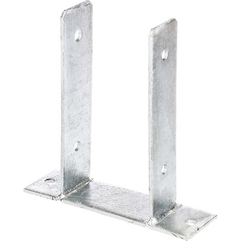 ALBERTS U-Pfostenträger, feuerverzinkt, z.Aufschrauben, BxH 101x200 mm (1/5)