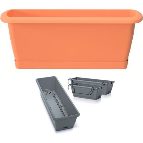 Fioriera+Supporto TERRACOTTA