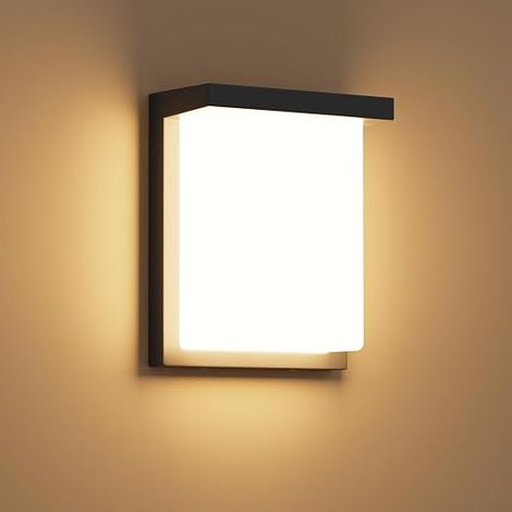 LED Outdoor Wall Light Black (1/5)
