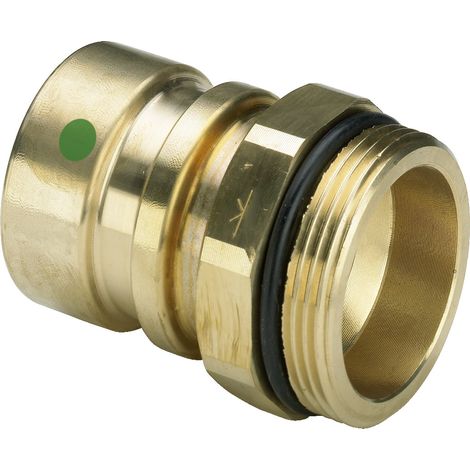 Pièce de transition avec SC Geopress 9621TW en laiton rouge 50 mm x G1 1/2