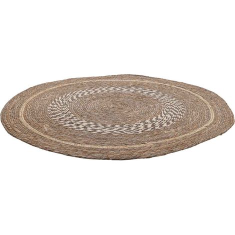Alfombra de fibra natural marrón D102x1h cm (1/5)