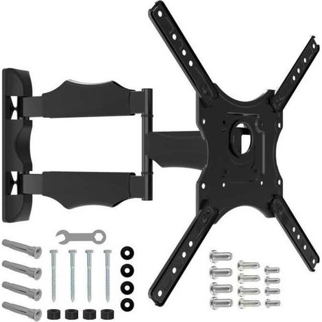 NANOOK Support Mural orientable pour téléviseurs 32-55 Pouces - Inclinable - Support Mural pour téléviseurs LCD, LED, QLED et OLED (1/3)