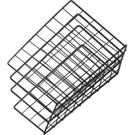 Étagère De Rangement Métal Organiseur De Magazines Trieur De Courrier Conteneur De Stockage Pour Maison Bureau (1/5)
