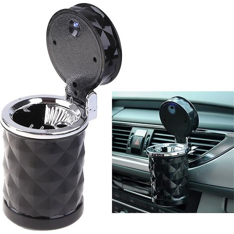 Cendrier de voiture avec couvercle anti-odeurs et amovible avec lumière (1/5)