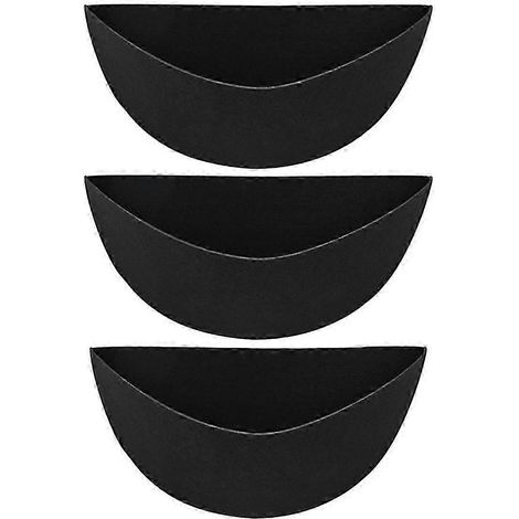 Ensemble de 3 doublures semi-circulaires de 40 cm pour pots de fleurs, doublures pour plantes, doublures semi-circulaires pour paniers de fleurs, doublures de rechange en feutre (1/5)