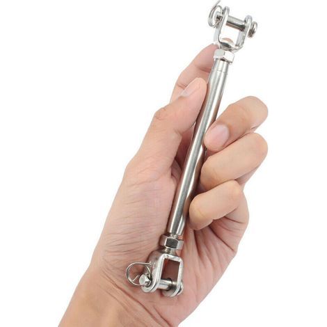 Élingues en câble d'acier pour paniers à fleurs / Double extrémité avec boucles, en acier inoxydable 304/316 en forme de fourche, pour panier à fleurs fermé 316-M55 (1/3)