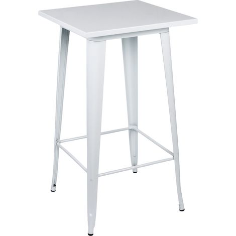 Tavolo industriale quadrato in acciaio 7house 60x60x105cm