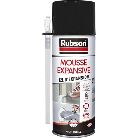 Mousse Expansive Multi-usages, 12L d'expansion, Aérosol 275ml, Blanc (1/5)