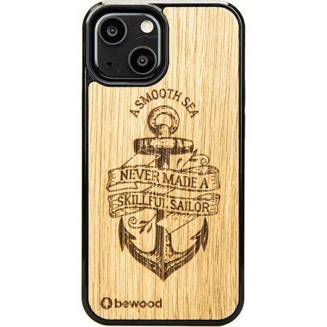 Custodia in legno per iPhone 13 Mini ANCORA QUERCIA (1/3)