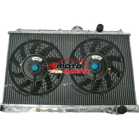 Radiatore in alluminio, dimensioni del nucleo 375H x 658W x 42D mm, dimensioni complessive 665W x 440H x 60D mm, dimensioni ingresso/uscita 36 mm / 36 mm, numero di file 2, compatibile con veicoli ad (1/5)