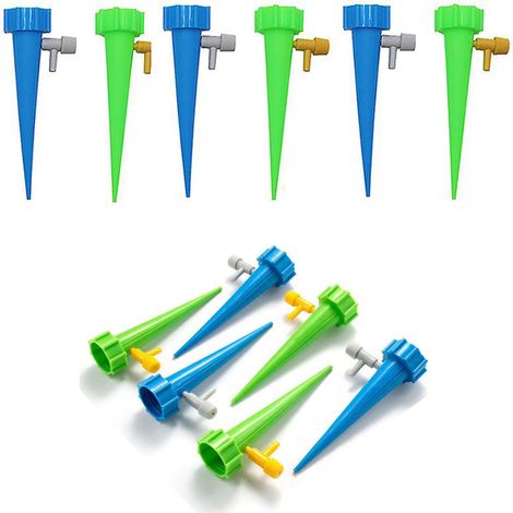 Lot de 12 bâtonnets d'arrosage automatiques pour plantes de jardin et fleurs