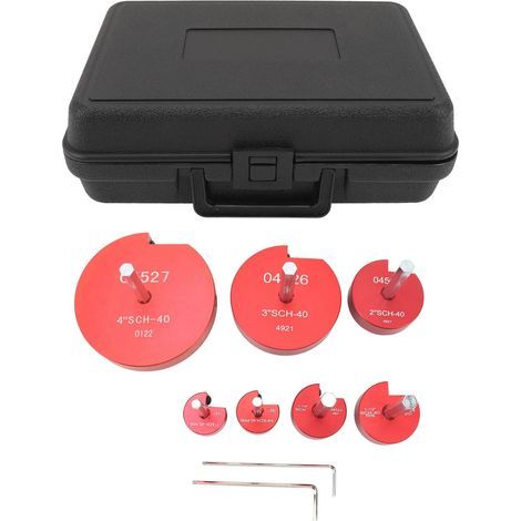 Standard-Rohrreibahle für PVC-Rohre, Rohrreibahlen-Set (7-teilig) für Wasserleitungen und Abwasserrohre (1/5)