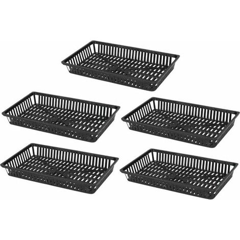 Plastic Aquatic Plant Baskets, MUMU Pond Plant Holder for Aquatic Plants (1/4)