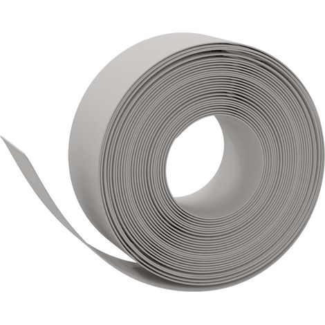 Bordures 25 m 20 cm PE Gris vidaXL
