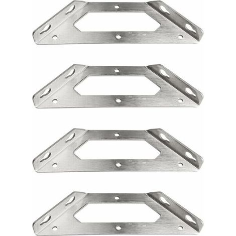 Soportes de pared para estantes ZVD, soportes de pared para estantes, soportes metálicos para estantes, soportes resistentes para estantes, soportes triangulares de acero inoxidable para estantes de c (1/4)