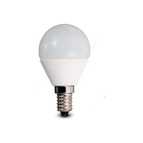 LAMPADINA LED 6w Base E14 Pallina 180° Bianca Opaca Driwei  6 - Pallina - Bianco Naturale