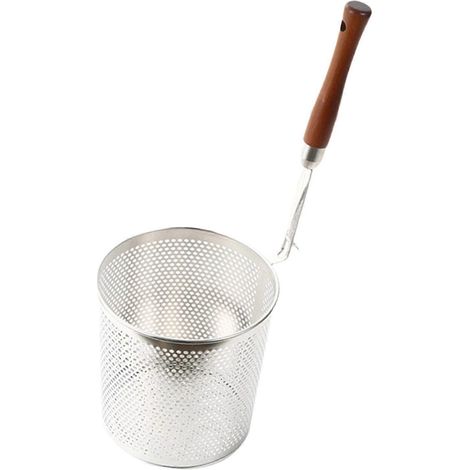 Nudelsieb, Frittierkorb, Edelstahl, Küchenutensilien, Lebensmittelsieb, Frittierkorb zum Kochen von Teigtaschen-16cm (1/5)
