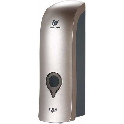 Wall Mounted Soap Dispenser 300 ML CHUANGDIAN Manual Soap Dispenser Shower Gel for Liquid Shampoo ， gold (1/5)