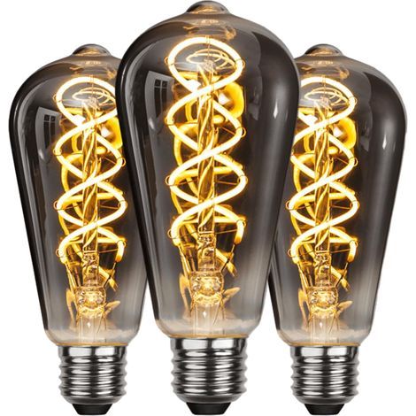 Ampoules LED E27 Vintage 6W - Lot de 3 Lampes Décoratives Rétro pour Chambre, Restaurant, Café, Bar (1/5)