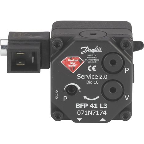 Danfoss – Pompe à fioul Diamond BFP 41 LE-S – Débit 24 L/h – Régulateur à membrane avec électrovanne – Technologie DLC pour durabilité