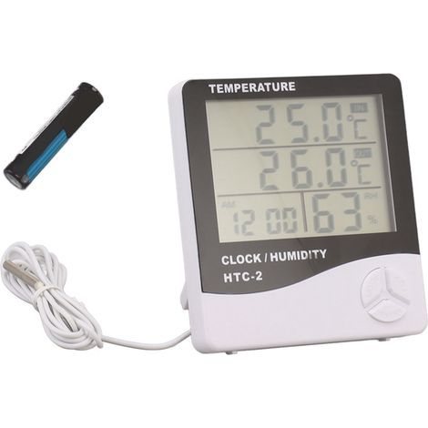 High-Precision Indoor and Outdoor Thermometer Digital Hygrometer Large Screen Temperature and Humidity Display Monitor Gauge (1/5)