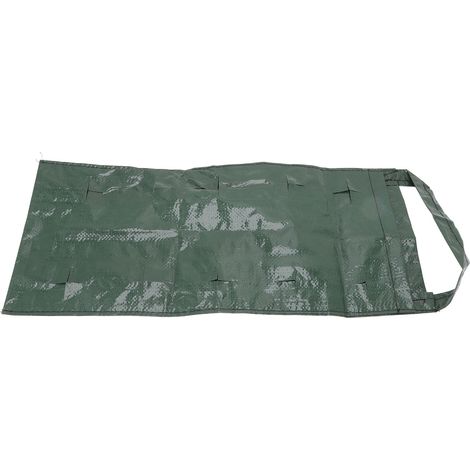 Sac de plantation suspendu à plusieurs trous en PE pour la culture de plantes, idéal pour les fraises, les légumes et les fleurs (vert, 10 trous) (1/5)