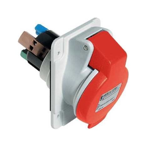 Presa Fissa Incasso Inclinata Ip44 3Pt 32A 380Vcr ( Schneider Cod. Pky32F434 )