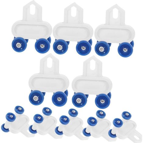 Set di 20 rulli silenziosi per binari per tende (1/5)
