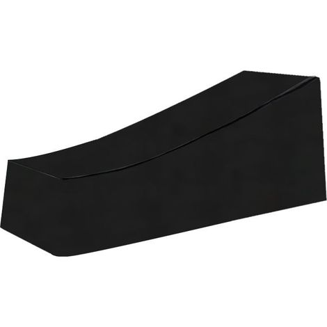 GDHZS-  Housse de Chaise Longue Exterieur,Imperméable, Coupe-Vent, Anti-UV, Tissu Housse de Protection Bain de Soleil, Transat (210754080cm) - Noir (1/5)