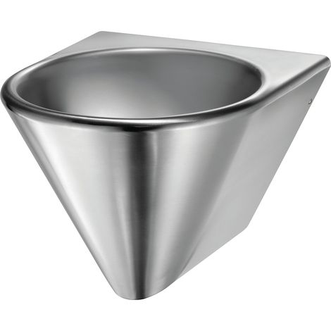 MEDICLINICS SNLM56CS Lavamanos Acero Inox Satinado para Adosar a Pared - ref: SNLM56CS