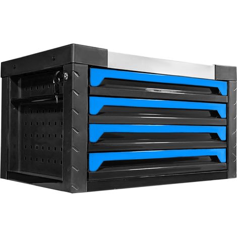 Caja de Herramientas tipo COFRE Con 4 Cajones y bandeja de acero inoxidable , 690 x 465 x 383 mm