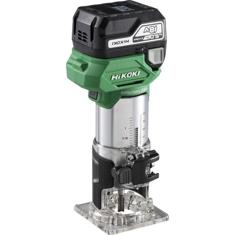 Hikoki – Affleureuse sans fil 18V 5Ah – Moteur Brushless – Descente 40 mm – Variateur de vitesse 6 positions – Coffret HITCASE (1/3)
