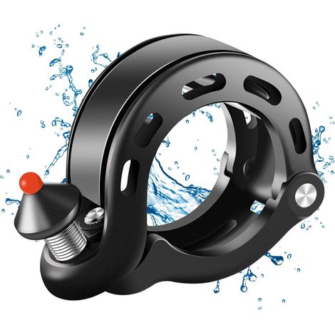 Sonnette Vélo Sonore 100dB, Klaxon Vélo Puissant Étanche Antirouille pour Guidon de 22,2-31,8 mm, Sonnette Vélo Enfant (1/5)