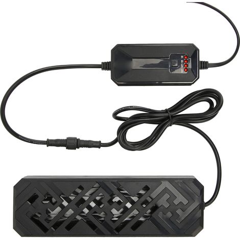 Lampe UV pour aquarium avec 2 tubes à haute pénétration en quartz, joint de sécurité, pour le traitement de l'eau et la purification de l'eau. Minuterie incluse. (1/5)