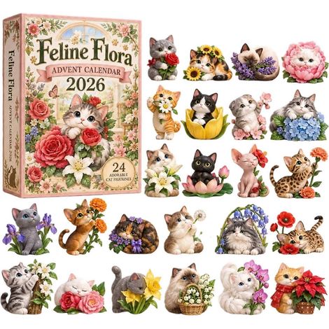 Calendrier de l'Avent Animaux 2026 – 24 jours en acrylique – Cadeau pour enfants pour le sapin de Noël(R ) (1/4)