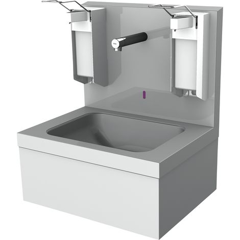 KWC AR Hygienewaschplatz, elek., Edelstahl,  AP, Thermostat, 550x650x425 mm, 230 VAC