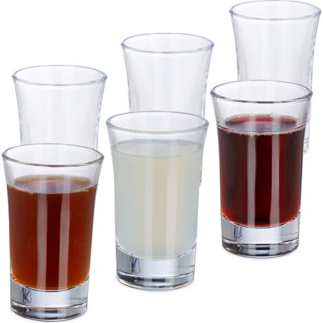 Set da 12 Bicchierini da 4 cl di Vetro Trasparente per Liquore, Caffè, Carnevale, Resistenti e Lavabili in Lavastoviglie (1/5)