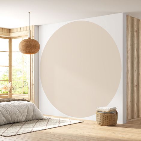 Papier peint rond / cercle - Couleur Tendance - 719 - Diamètre 30 cm (1/4)