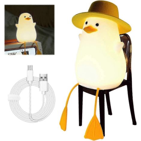 Mouette mignonne, veilleuse, cadeau idéal pour femmes, adolescentes, bébés et enfants. Décoration kawaii pour chambre d'enfant, économie d'énergie, rechargeable. (1/5)