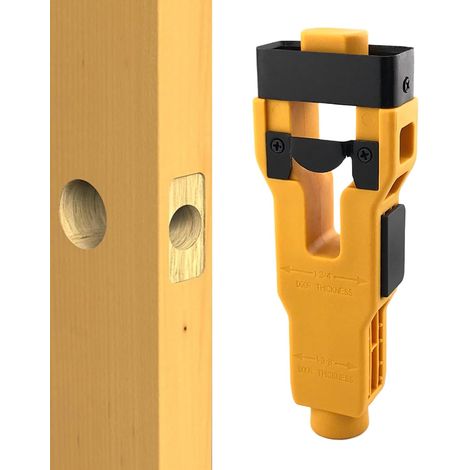 Door lock kit for square locking - Hole saw kit - Door lock tool - Ergonomic separation accessories for precision shearing (1/5)