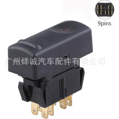 7700817335 is suitable for hazard warning light switches and emergency warning light switches for 91-95 Renault R19 vehicles. (1/4)