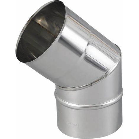 Coude BR45° 2 parties inox 304 Ø139