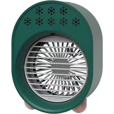 Mini Climatiseur Portable, Climatiseur Mobile Sans Évacuation, Ventilateur Silencieux Chambre, Climatiseur Mobile Silencieux, Clim Portable Rechargeable USB Petit Humidificateur Air 3600mAh 4 en 1, Ve (1/5)