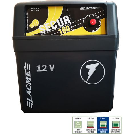 Elettrificatore Lacme Recinto Secur 100 9/12 V 1000MJ