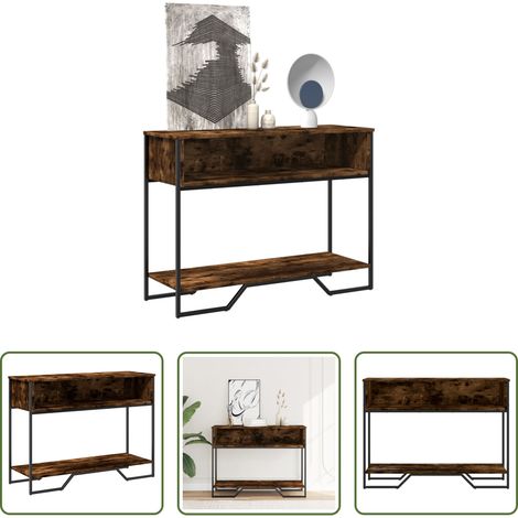 Räuchereiche - Konsolentisch Räuchereiche 100x35x74,5 cm Holzwerkstoff (1/5)