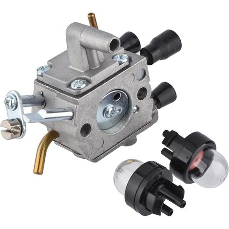 Cancanle Carburateur avec pompe d'ampoule d'amorçage pour Stihl FS400 FS450 FS480 Souffleur de débroussailleuse Craftsman Débroussailleuse 4128 120 0607/0651 ZAMA C1Q-S154 (1/5)