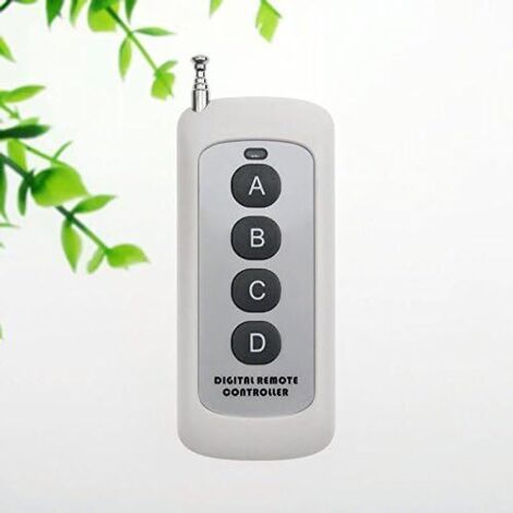 Télécommande sans fil ultra fine de 100 à 200 m avec 4 touches (1/5)
