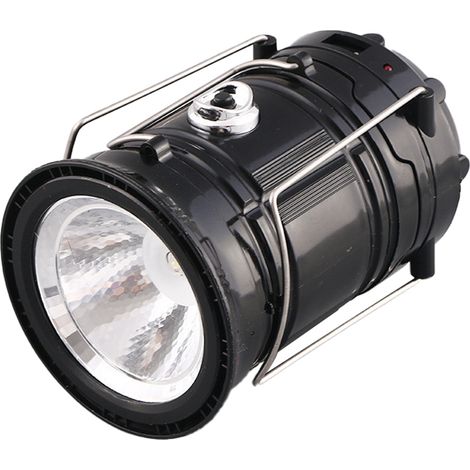 Lampe Solaire - Éclairage Extérieur Portable avec Panneau Solaire Intégré - Idéale pour Camping Tente Jardin - 1 Pièce (1/5)