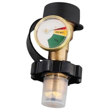 Applicable Indicateur de Niveau de Jauge de Pression de Gaz Haut et Bas, Cylindre de Bouteille de Propane GPL Pol, Adaptateur de Réservoir de Gaz Extérieur (1/5)