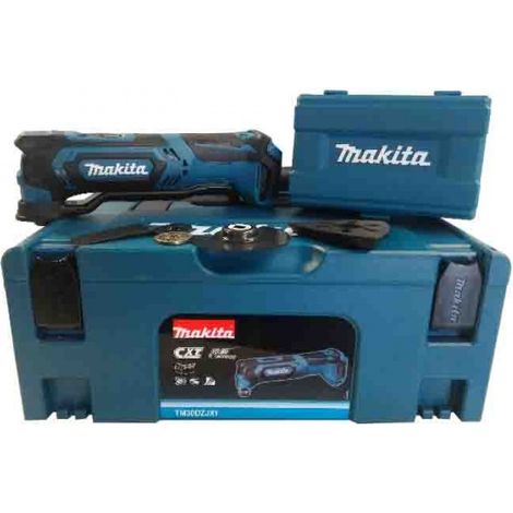 Outil multifonction 12V TM30DZJX1 – Découpe précise bois et métal – Régulation électronique de vitesse – Mallette Makita Makpac (1/7)